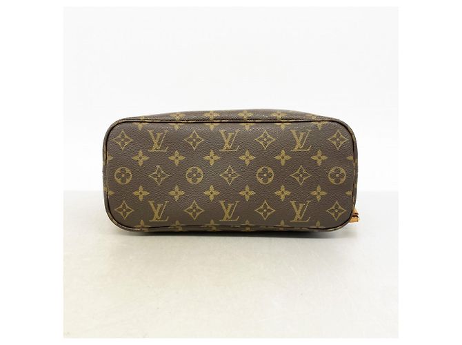 Borsa Tote Louis Vuitton Monogram Neverfull PM Marrone - vista 3