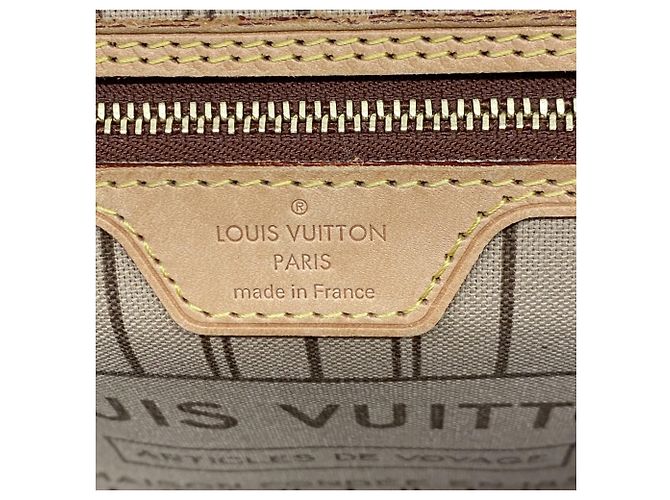 Borsa Tote Louis Vuitton Monogram Neverfull PM Marrone - vista 5