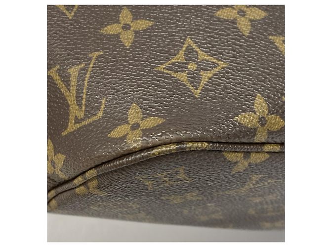 Borsa Tote Louis Vuitton Monogram Neverfull PM Marrone - vista 7