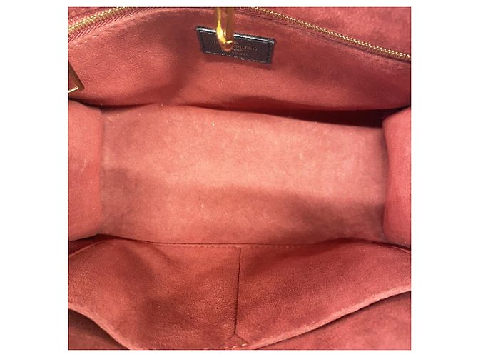 Borsa Louis Vuitton Monogram Empreinte OnTheGo PM Nero Beige - vista 4