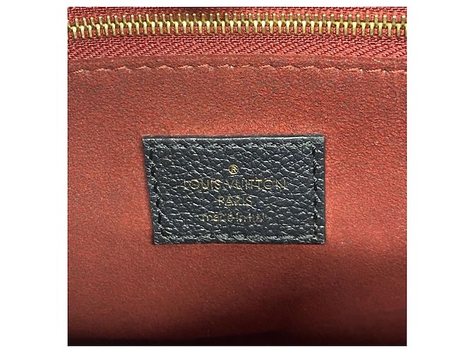 Borsa Louis Vuitton Monogram Empreinte OnTheGo PM Nero Beige - vista 5