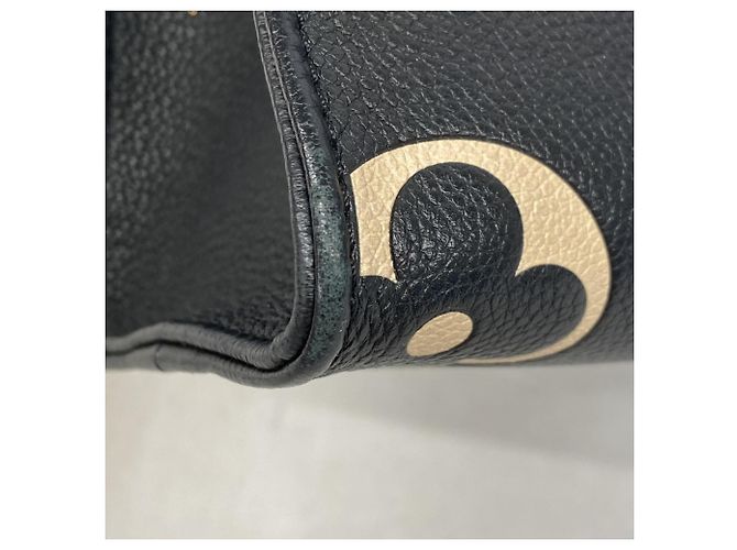 Borsa Louis Vuitton Monogram Empreinte OnTheGo PM Nero Beige - vista 6