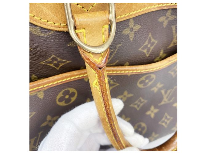 Borsa Louis Vuitton Monogram Deauville Marrone - vista 8