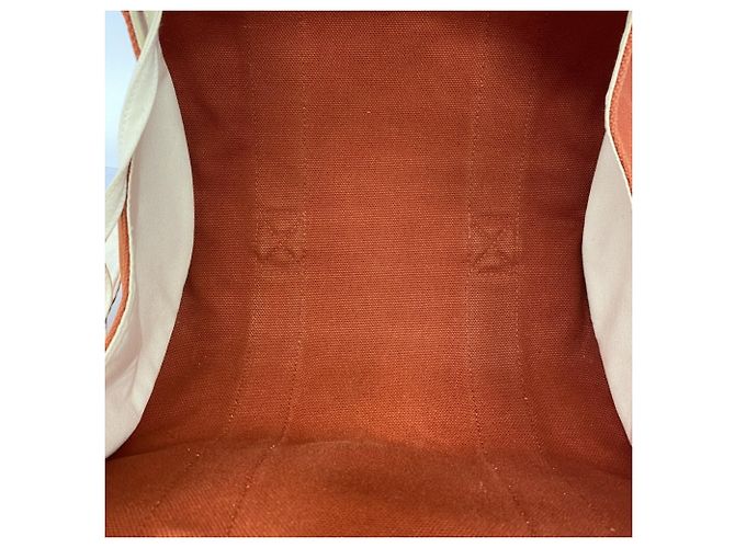 Hermès Borsa in tela Hermes Cannes PM Arancione - vista 4