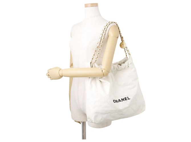 Borsa Chanel Matelassé Small Bianco - vista 4