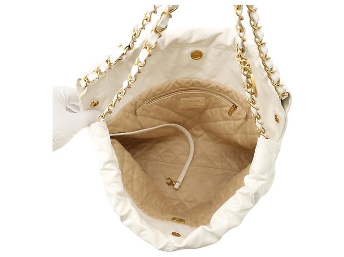Borsa Chanel Matelassé Small Bianco - vista 5