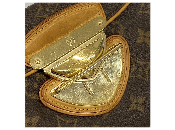 Borsa a tracolla Louis Vuitton Monogram Pochette Beverly Marrone - vista 9