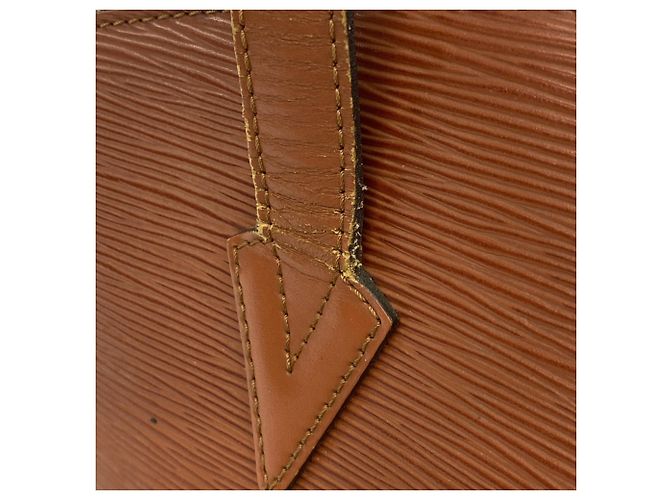 Borsa a Spalla Louis Vuitton Epi Saint Jacques Marrone - vista 10