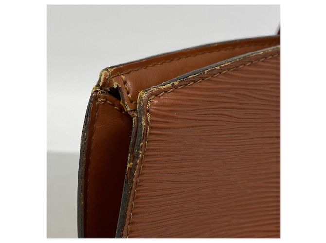 Borsa a Spalla Louis Vuitton Epi Saint Jacques Marrone - vista 11