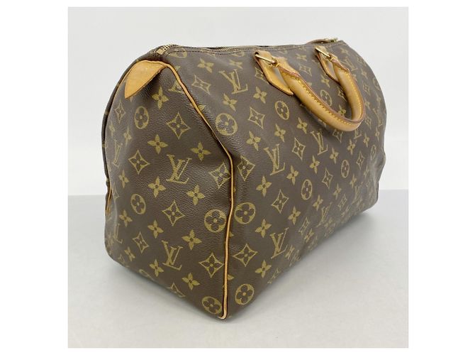 Borsa Louis Vuitton Monogram Speedy 35 Marrone - vista 2