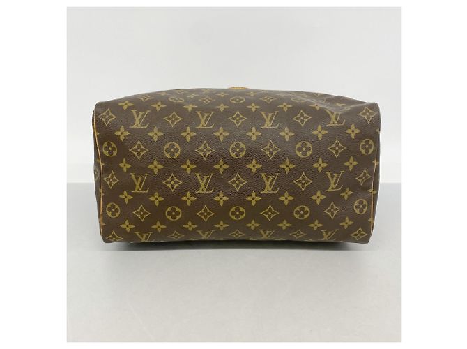 Borsa Louis Vuitton Monogram Speedy 35 Marrone - vista 3
