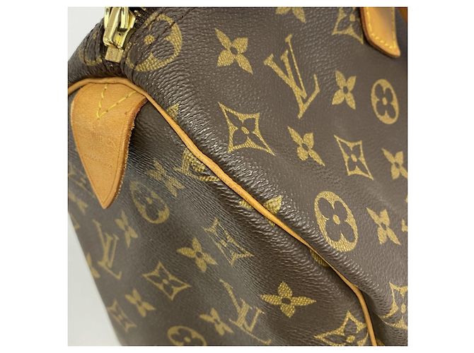 Borsa Louis Vuitton Monogram Speedy 35 Marrone - vista 8