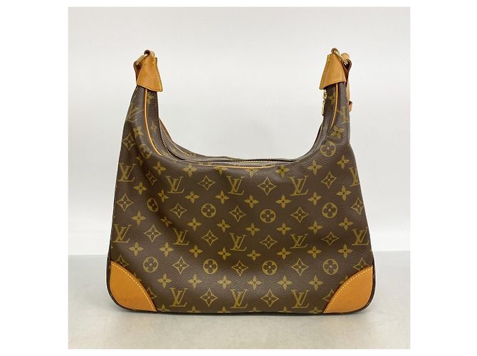 Borsa a Spalla Louis Vuitton Monogram Boulogne 35 Marrone - vista 11