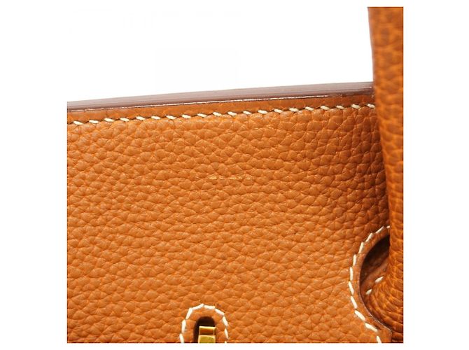 Hermès Borsa Hermes Birkin 35 Togo Gold D'oro - vista 12