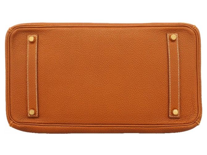 Hermès Borsa Hermes Birkin 35 Togo Gold D'oro - vista 3