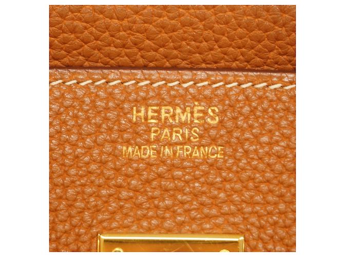 Hermès Borsa Hermes Birkin 35 Togo Gold D'oro - vista 5