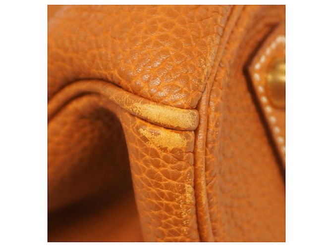 Hermès Borsa Hermes Birkin 35 Togo Gold D'oro - vista 6