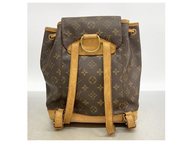 Zaino Louis Vuitton Monogram Montsouris MM Marrone - vista 12