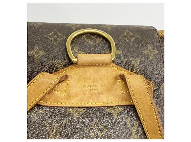 Zaino Louis Vuitton Monogram Montsouris MM Marrone - vista 5
