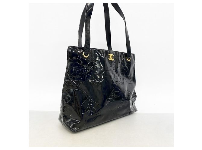 Borsa Tote Chanel Camellia Nero - vista 2