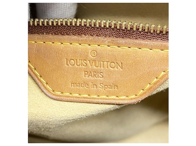 Borsa a Spalla Louis Vuitton Monogram Looping GM Marrone - vista 5
