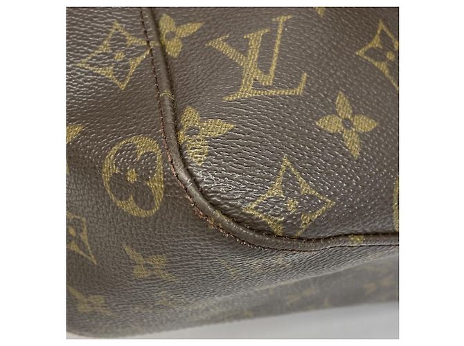 Borsa a Spalla Louis Vuitton Monogram Looping GM Marrone - vista 8