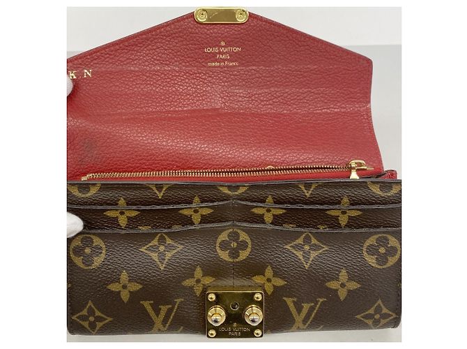 Louis Vuitton Monogram Portefeuille Pallas Long Wallet Fuschia - vista 10