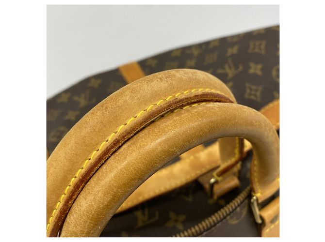 Louis Vuitton Boston Monogram Keepall Bandoulière 55 Marrone - vista 10