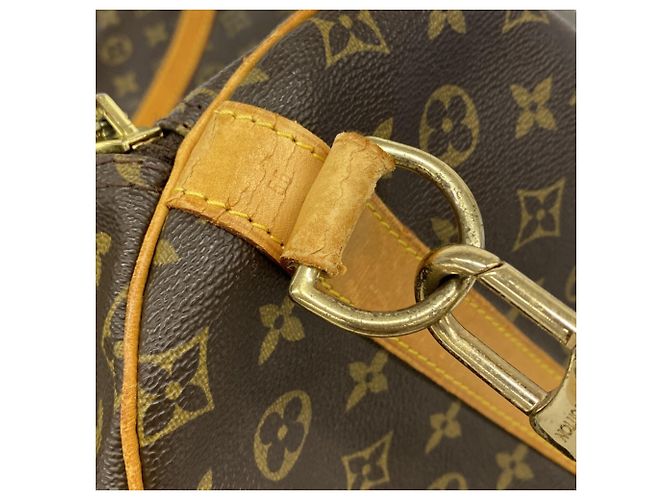 Louis Vuitton Boston Monogram Keepall Bandoulière 55 Marrone - vista 11