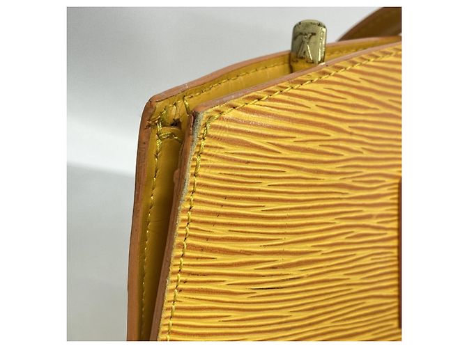 Borsa a Spalla Louis Vuitton Epi Saint Jacques Giallo - vista 7