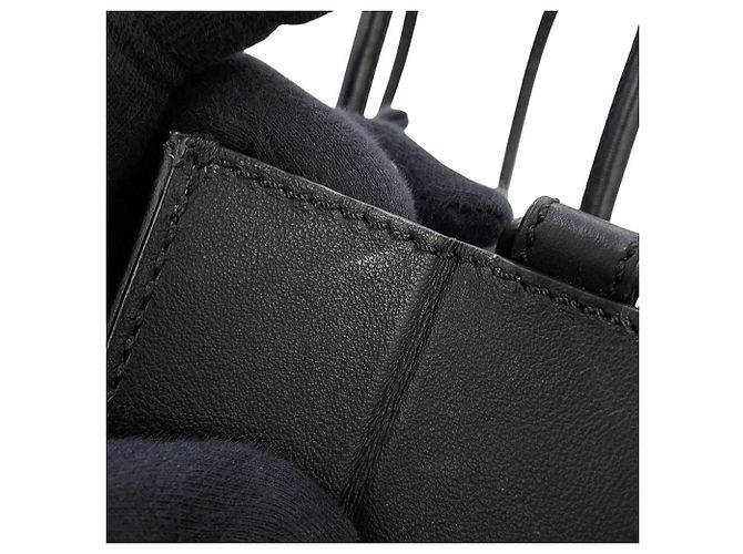 Fendi Handtasche aus schwarzem Leder - Ansicht 13