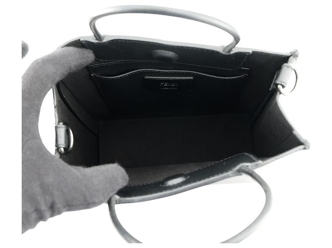 Fendi Handtasche aus schwarzem Leder - Ansicht 6