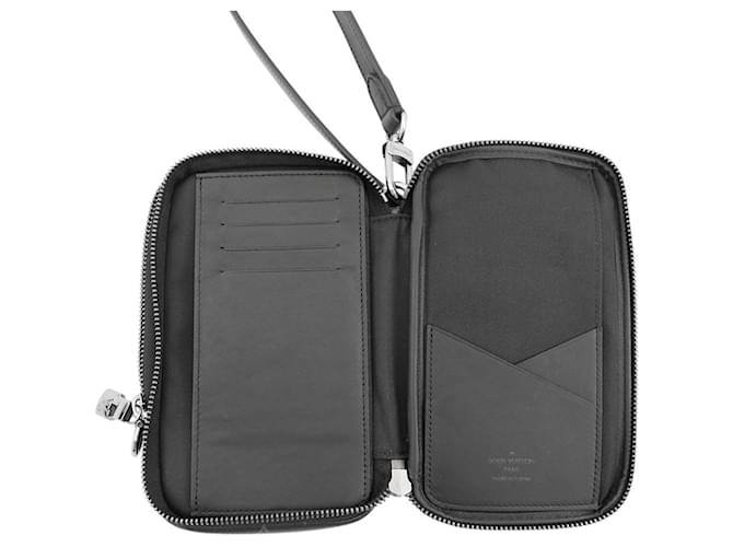Borsa a tracolla Louis Vuitton Monogram Eclipse Nero - vista 5