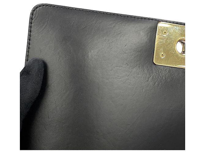 Borsa Chanel Boy Chanel nera Nero - vista 11