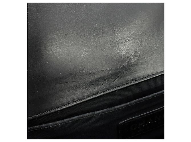 Borsa Chanel Boy Chanel nera Nero - vista 12