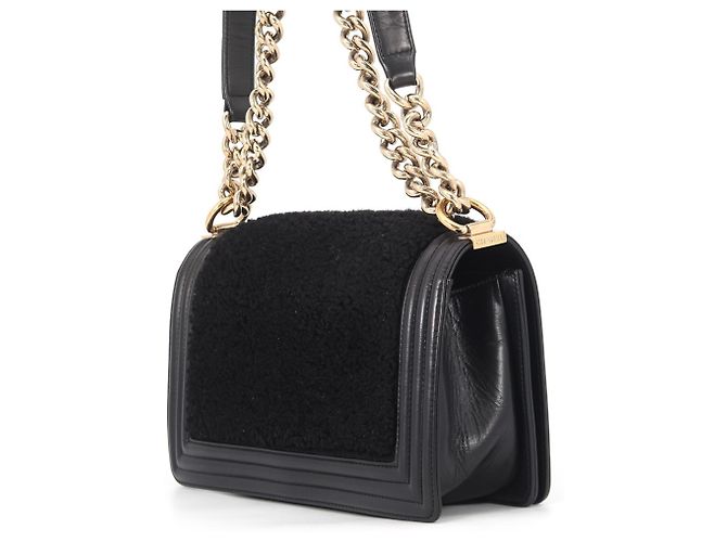 Borsa Chanel Boy Chanel nera Nero - vista 2