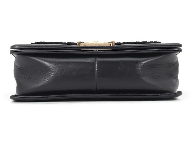 Borsa Chanel Boy Chanel nera Nero - vista 3