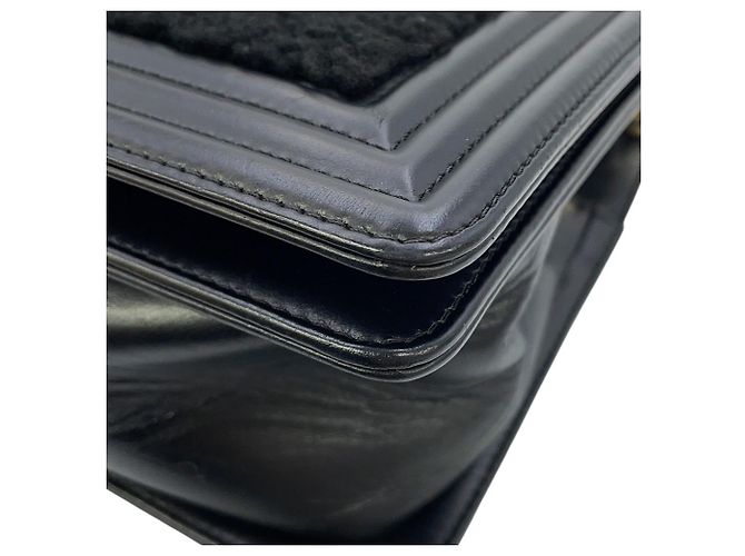 Borsa Chanel Boy Chanel nera Nero - vista 8