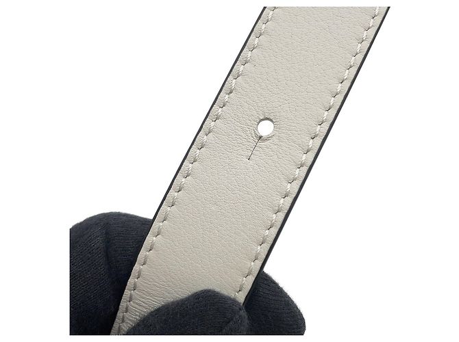 Borsa a mano compatta in pelle Loewe Hammock Bianco - vista 13