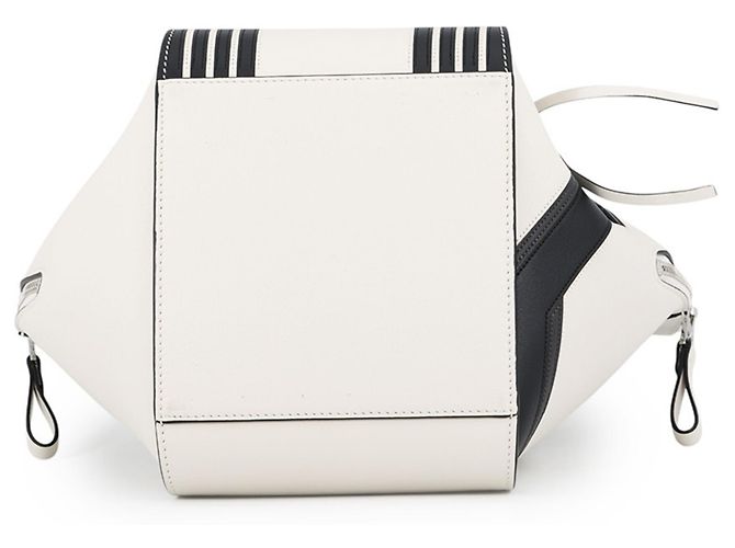Borsa a mano compatta in pelle Loewe Hammock Bianco - vista 3