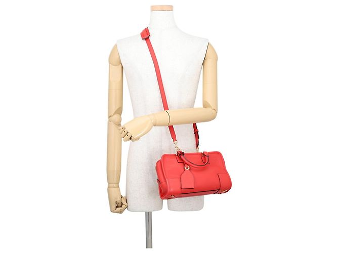 Borsa a mano in pelle Loewe Amazona 23 Rosso - vista 5