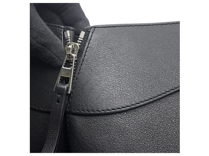Borsa a mano in pelle Loewe Hammock Small Nero Rosso - vista 8