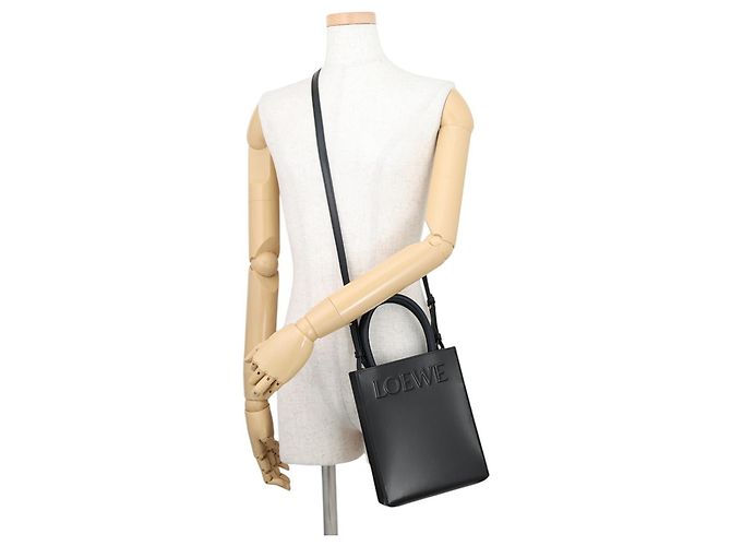 Borsa Tote Loewe Standard A5 Nero - vista 5
