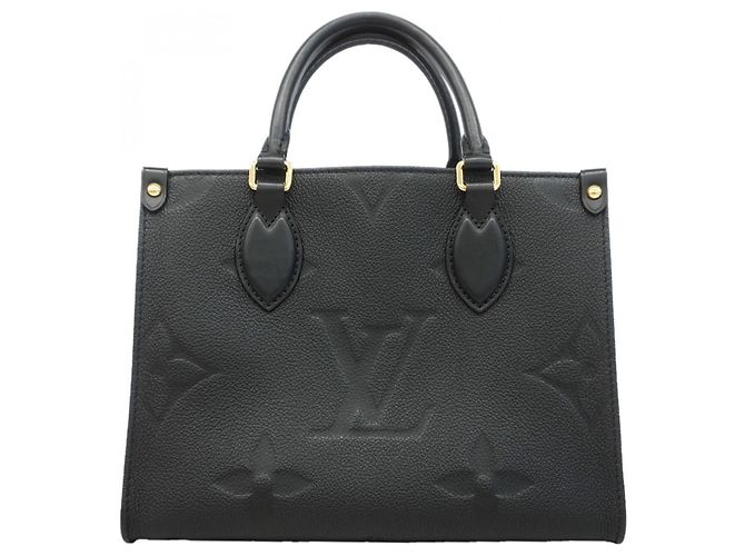 Borsa Louis Vuitton Monogram Empreinte OnTheGo PM Nero - vista 10