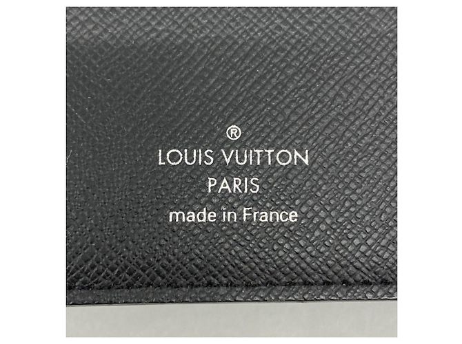 Louis Vuitton Monogram Eclipse Portefeuille Brazza Long Wallet M61697 Nero - vista 4