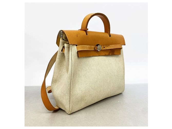 Hermès Zaino Hermes Herbag Ad PM in Natural - vista 2