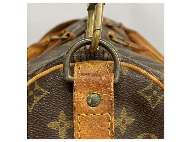 Louis Vuitton Boston Monogram Keepall Bandoulière 55 Marrone - vista 12