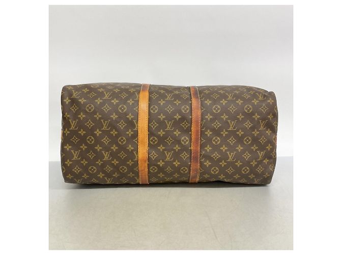 Louis Vuitton Boston Monogram Keepall Bandoulière 55 Marrone - vista 3