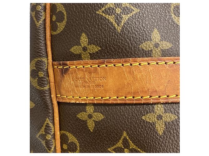 Louis Vuitton Boston Monogram Keepall Bandoulière 55 Marrone - vista 5