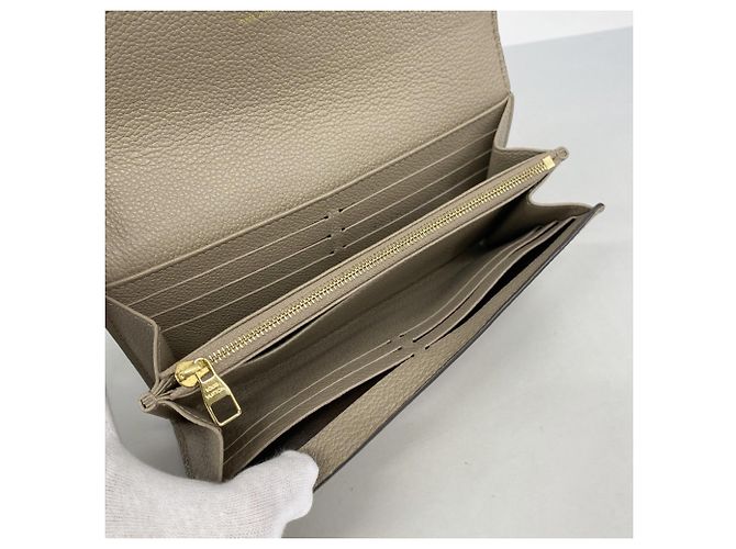 Louis Vuitton Monogram Empreinte Sarah Long Wallet Grau - Ansicht 3